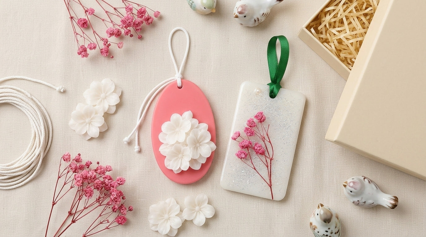 Scented wax tablets and fragrance sachets