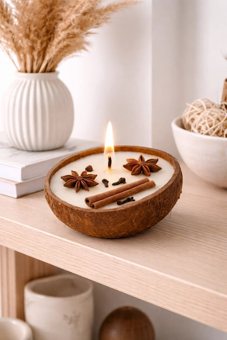 Coconut Shell Candle