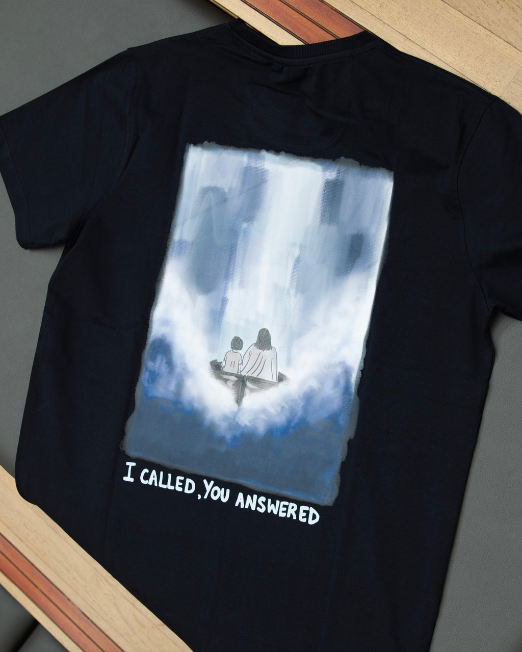 I Called, You Answered - Navy Graphic Tee