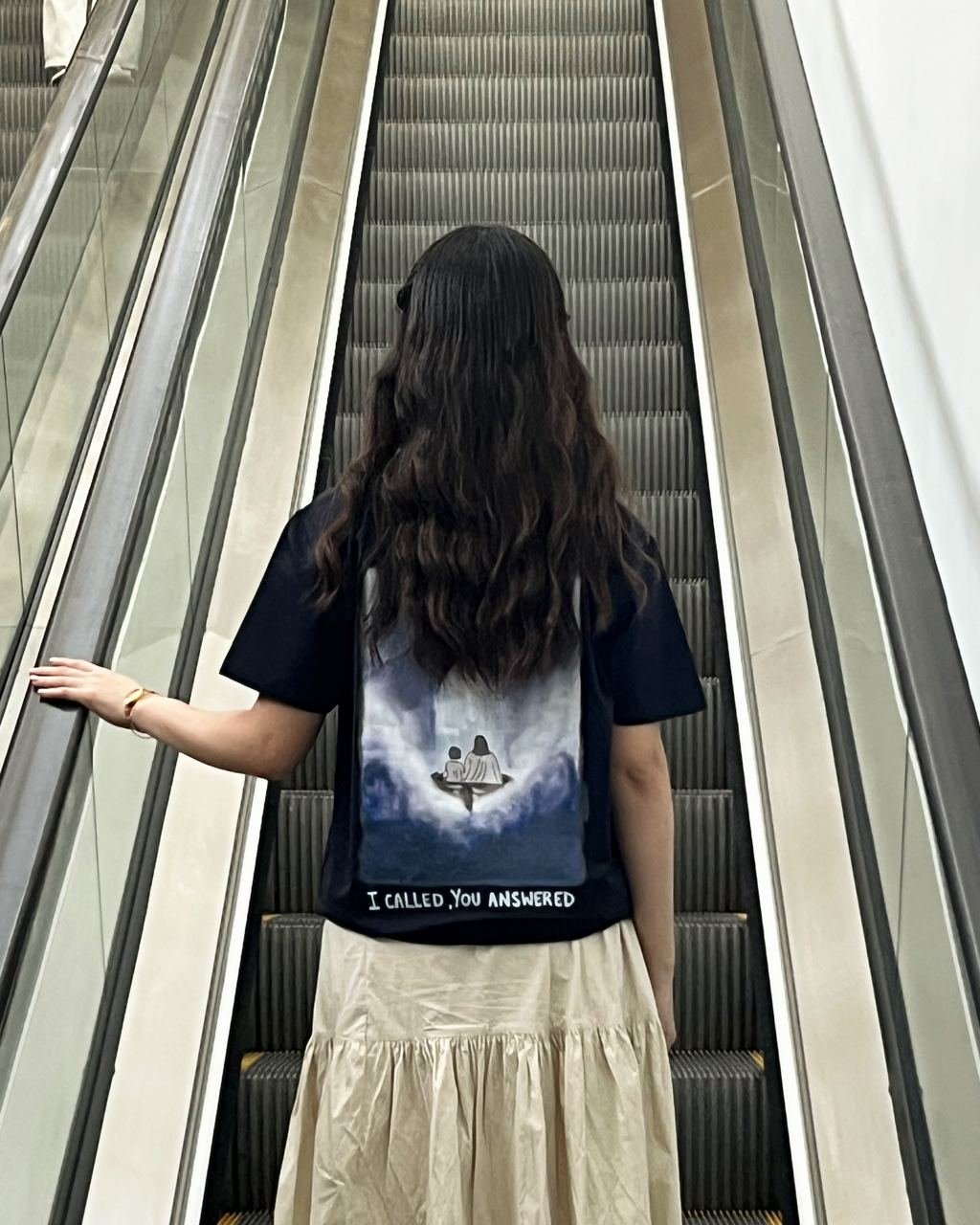I Called, You Answered | Navy Organic Cotton Faith-Based Tee
