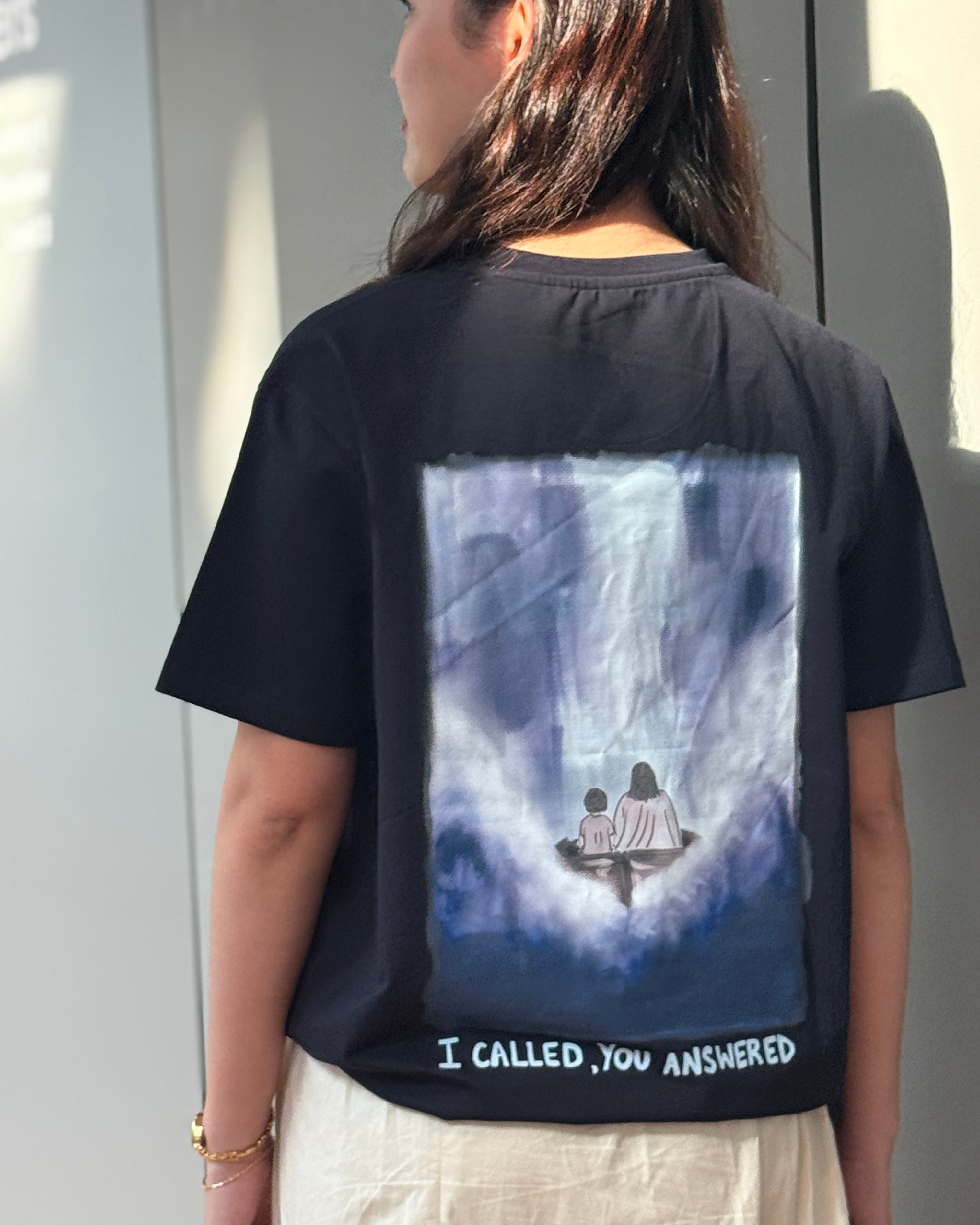 I Called, You Answered - Navy Graphic Tee